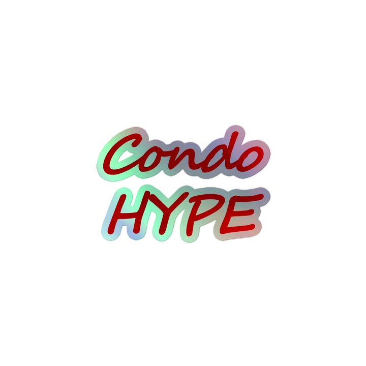 Holographic CondoHype Sticker product image (1)