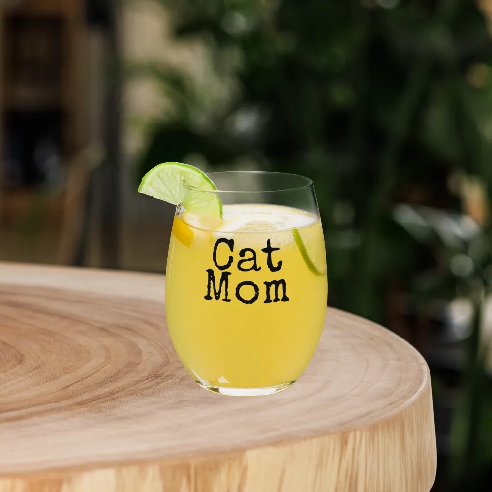 Cat Mom Wine Glass product image (2)