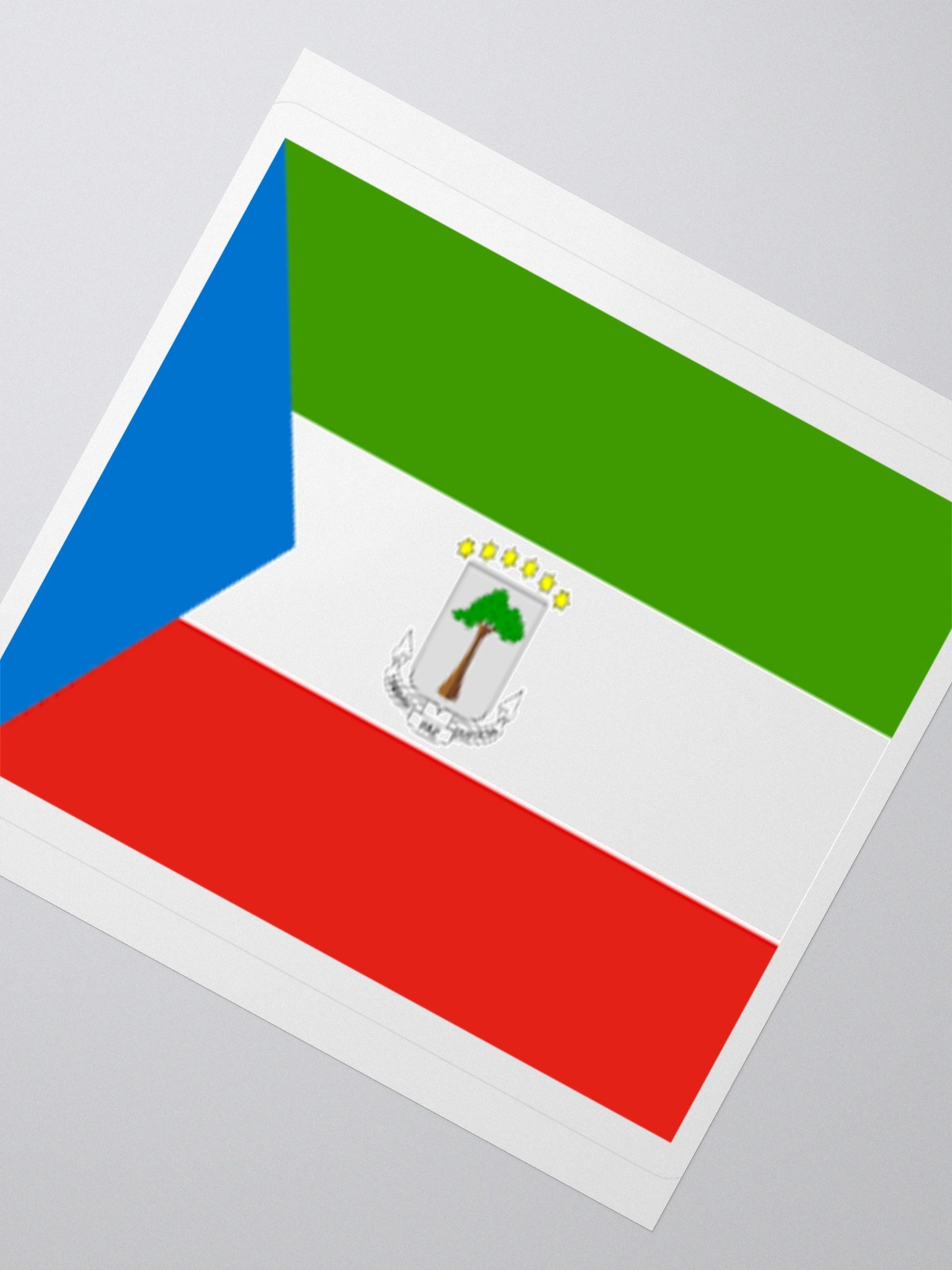Equatorial Guinea Flag Sticker | Coat of Arms Design | Durable Vinyl | 3 Sizes product image (6)