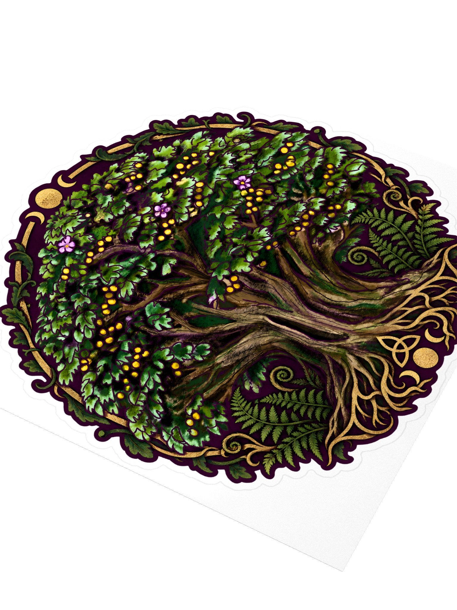 The Bearing Tree, Moon and Tree Sticker (3 inch vinyl) product image (3)