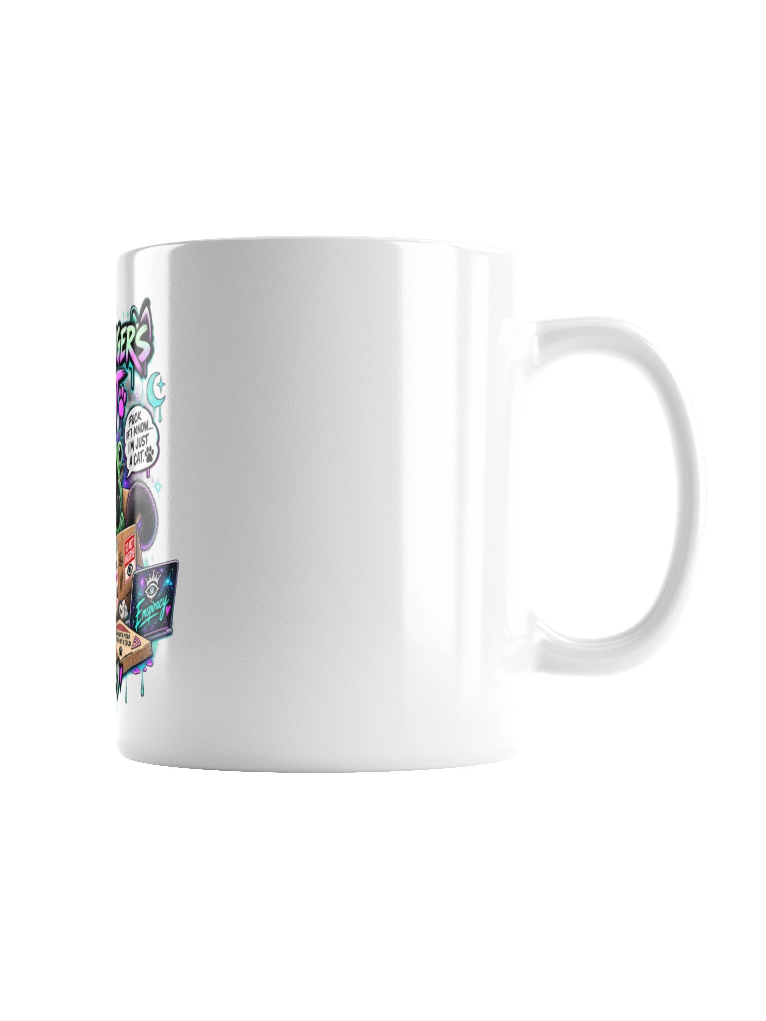 🐈‍⬛🐸☕ SCHRÖDINGER’S CAT FUCK KNOWS. I’M JUST A CAT. 😂💚 product image (3)