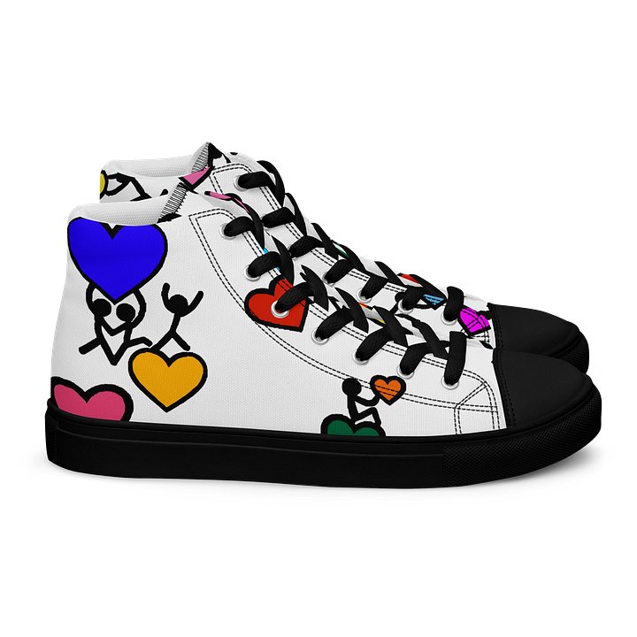 Love in Colour // Man's Canvas Art High Tops product image (2)