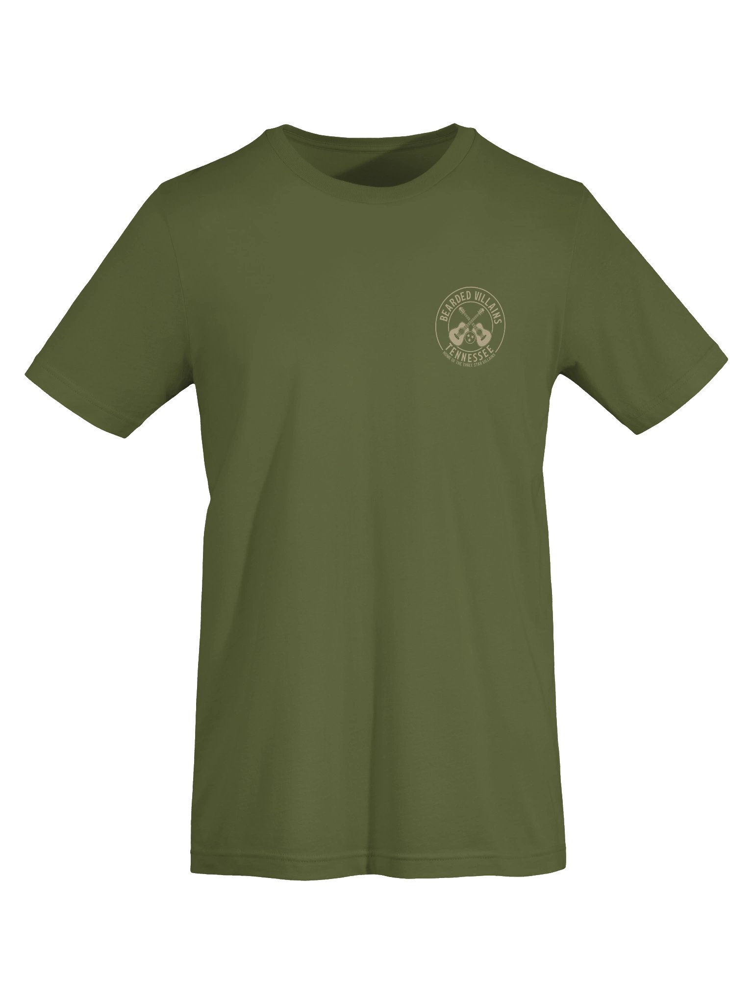 BIG-n-TALL | TSV Bearded Villains Tennessee “Tactical Grit Alternate” T-Shirt | Desert Tan Logo on Olive or Combat Black | Rugged Brotherhood Strength & Everyday Utility product image (40)