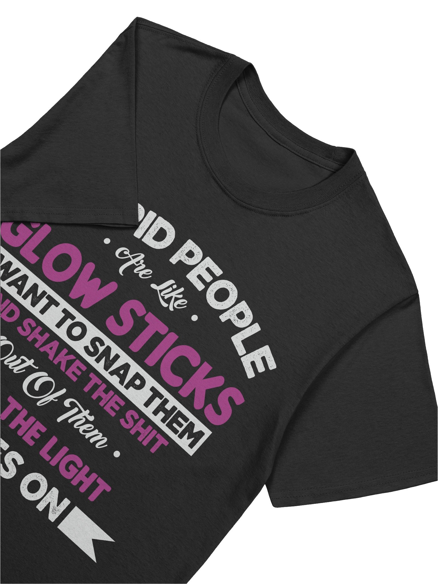 Meme – Stupid People – Glow Sticks – Gildan Softstyle T-Shirt product image (5)
