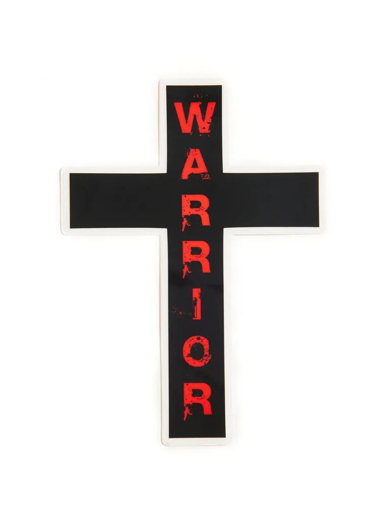Warrior Cross Outline Sticker product image (1)