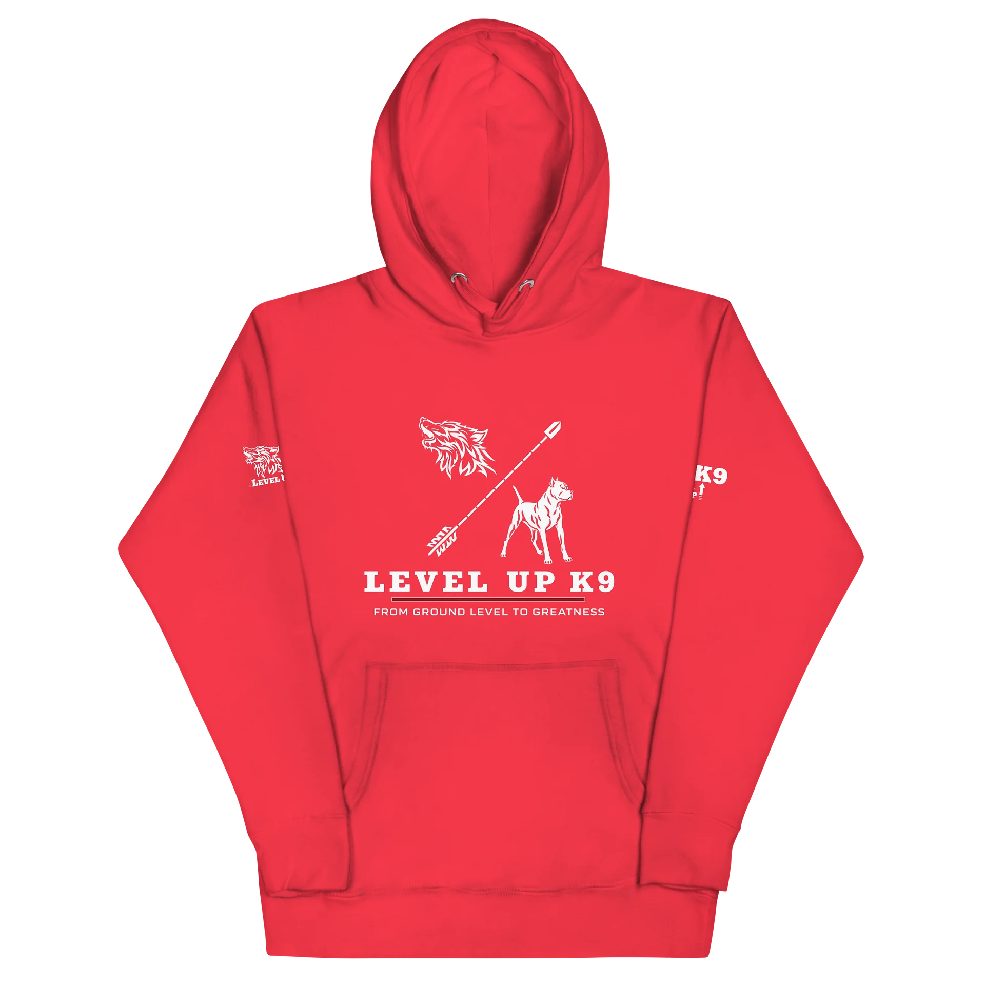 Level-UP K9 Standard hoodie ( Red ) product image (2)