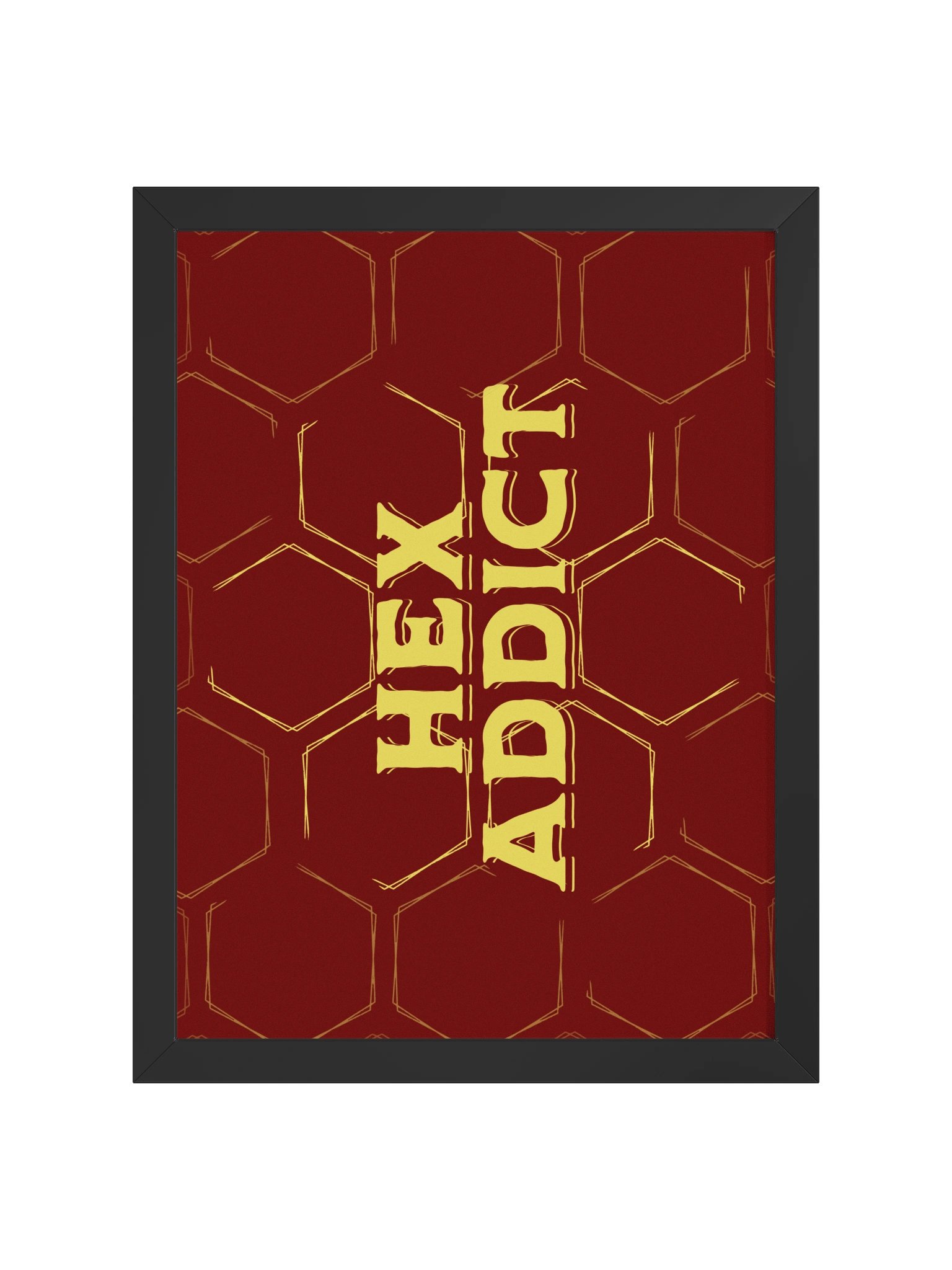 Hex Addict Board Game Room Poster - FRAMED product image (4)