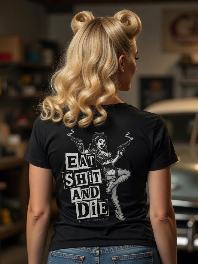 Speedballz Pin Up Eat Shit and Die product image (1)