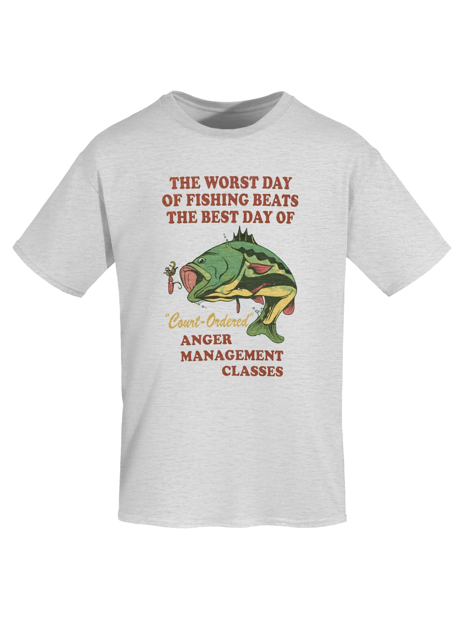 Worst Day of Fishing Anger Management Shirt – Funny Bass Tee product image (75)
