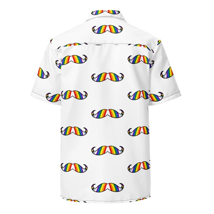Rainbow Mustache Hawiian Shirt product image (2)