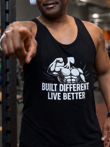 Muscle Tee | Built Different; Live Better product image (4)