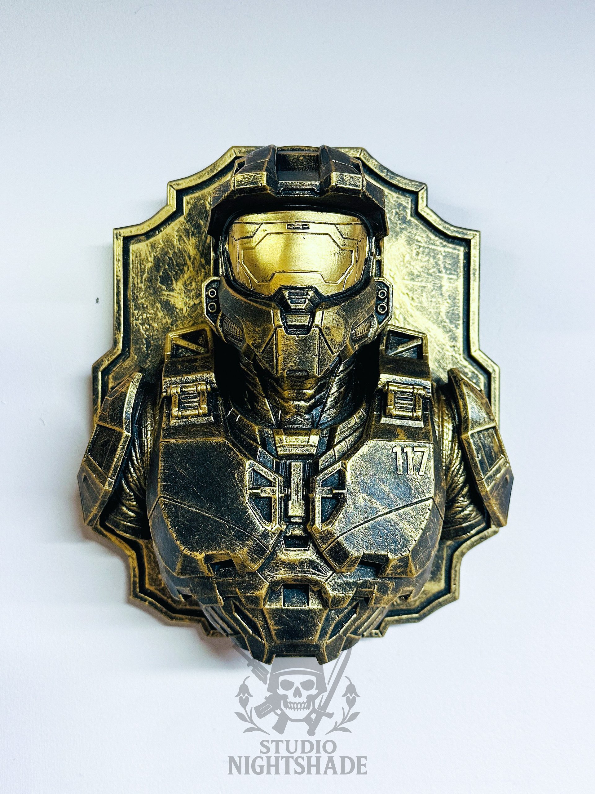 Halo Master Chief 117 Wall Plaque Relief Decor Wall product image (1)