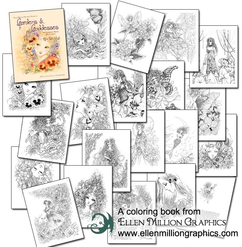 Gardens and Goddesses - Coloring Books by Mitzi Sato-Wiuff product image (3)