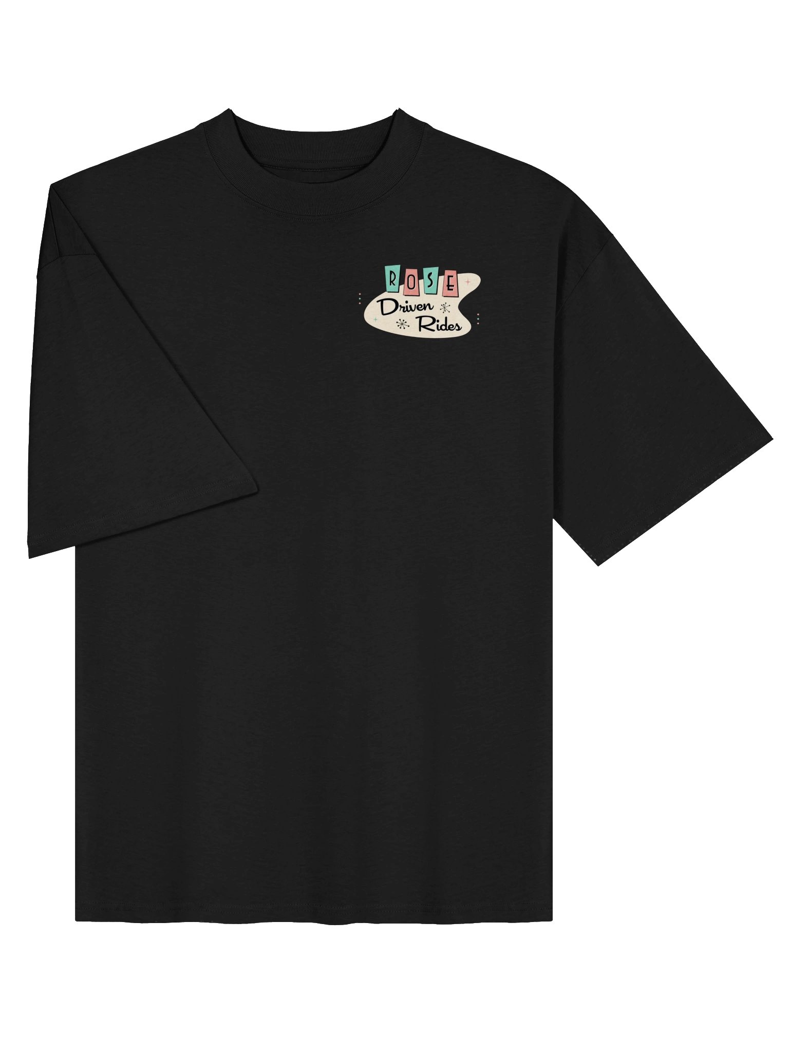 Rose Driven Rides Retro Logo Oversized Tee product image (3)