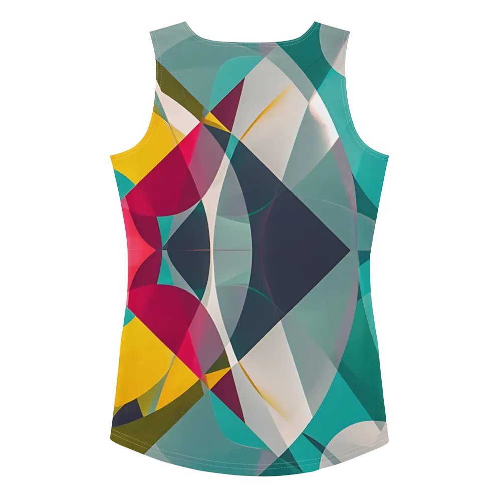 Abstract Lithographic Pattern Design Tank Top - V9 product image (2)