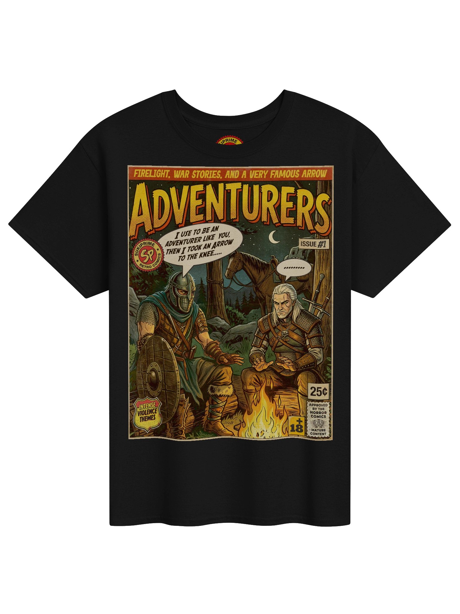 The Adventurers Comic Art T-Shirt product image (1)