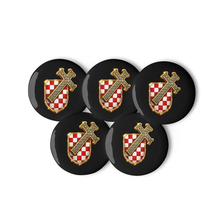ZLATNI KRIŽ HRVATSKOG ZAVJETA - KOMPLET 5 BEDŽEVA product image (3)