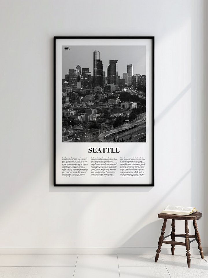 Seattle 04 Newspaper Poster product image (2)
