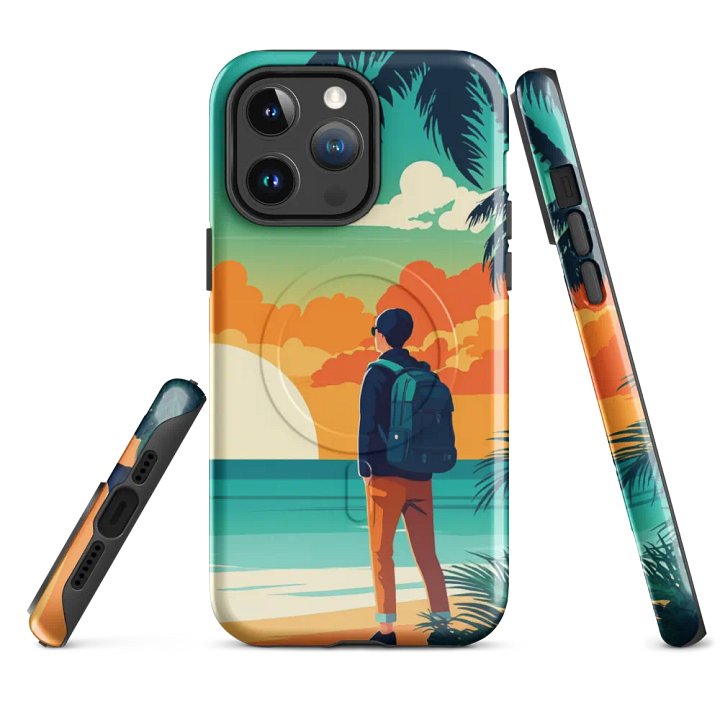 MagSafe® Tough Case for iPhone® | Dream Away: AI Travel Designs for an Enthusiastic Life product image (4)