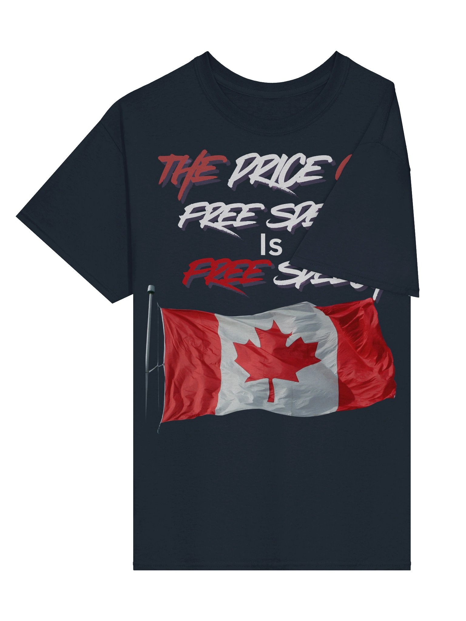 Canadian Free Speech Flag Tee product image (4)
