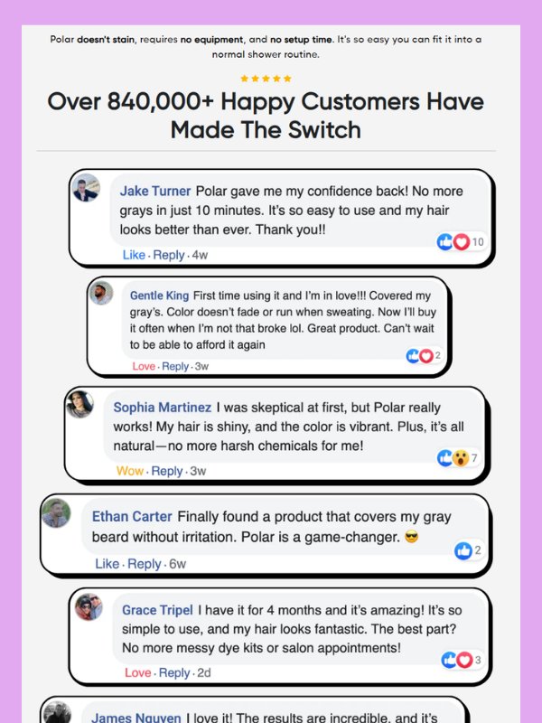 HairRevive Story – Gray Hair Solution Template product image (5)