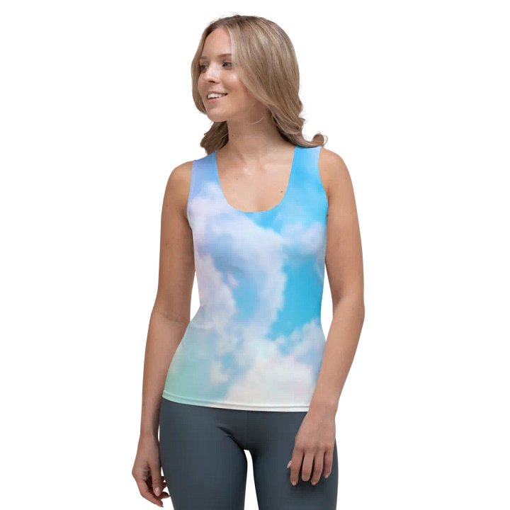 Blur cloud rainbow Design Tank Top - V6 product image (1)