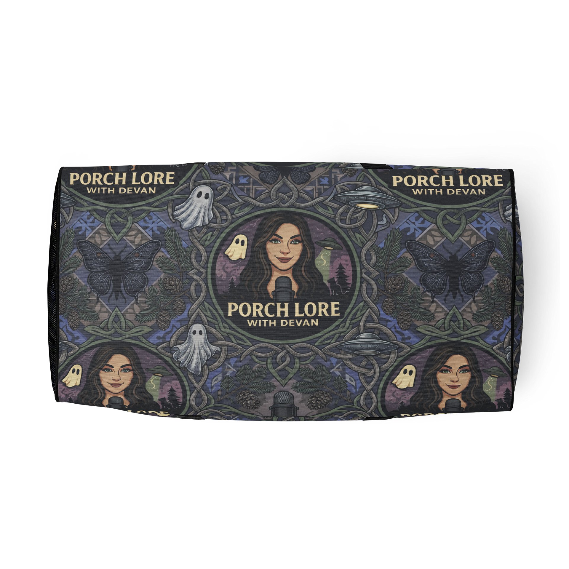 PORCH LORE DEVAN PERIWINKLE MOTH DUFFLE BAG product image (5)