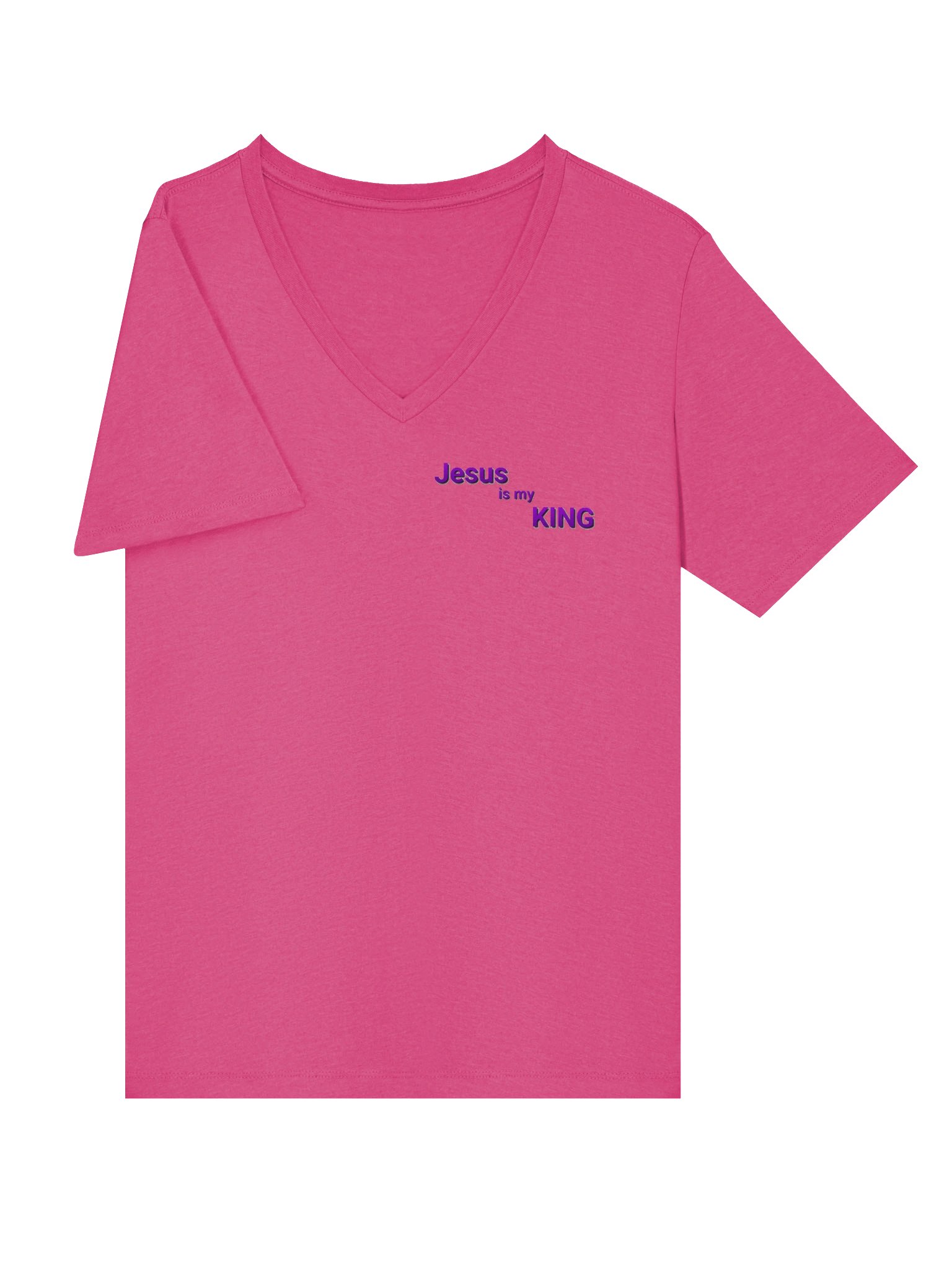 Jesus is my King Ladies V-Neck T-Shirt product image (40)
