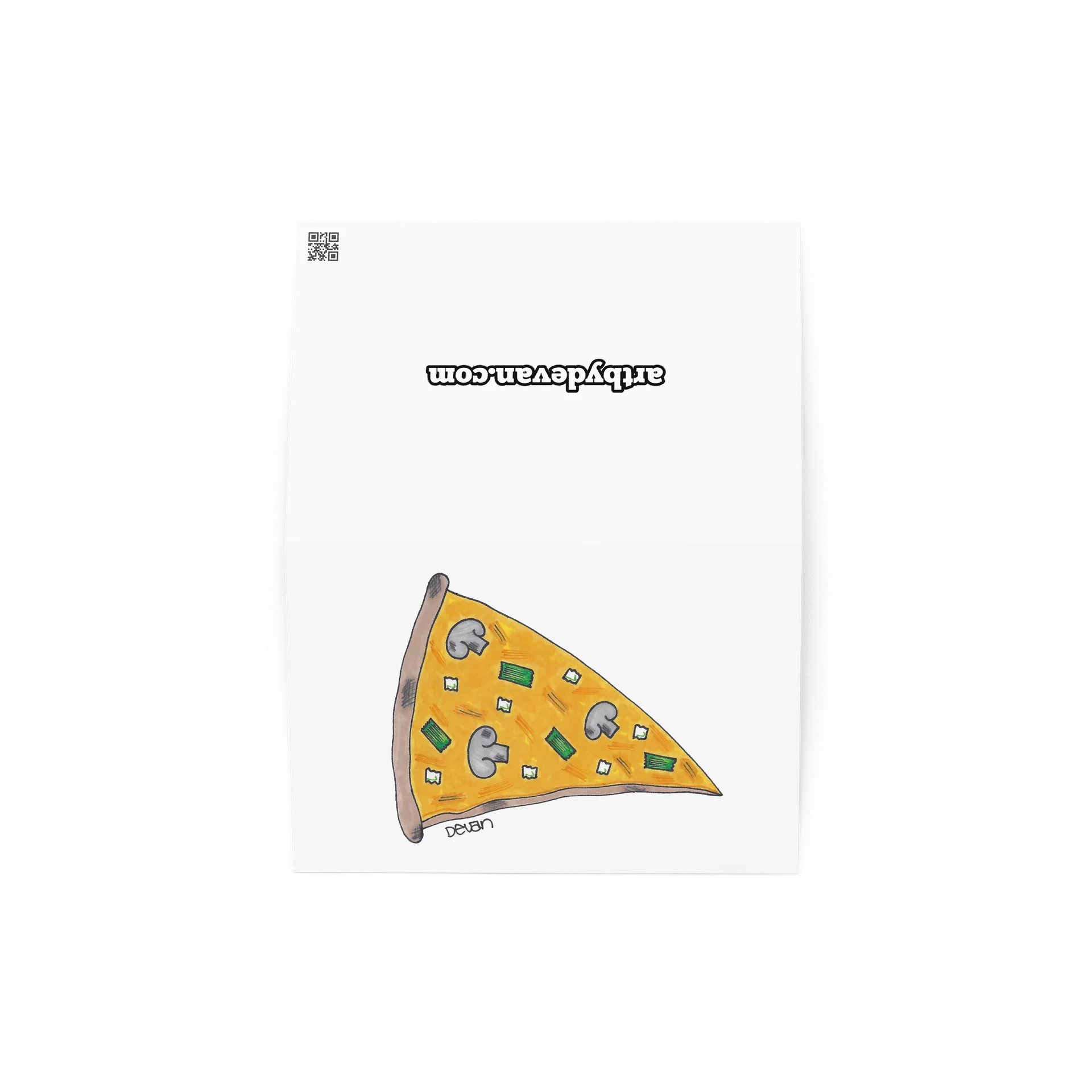 Pizza Pick Up Line Card: Veggie product image (2)