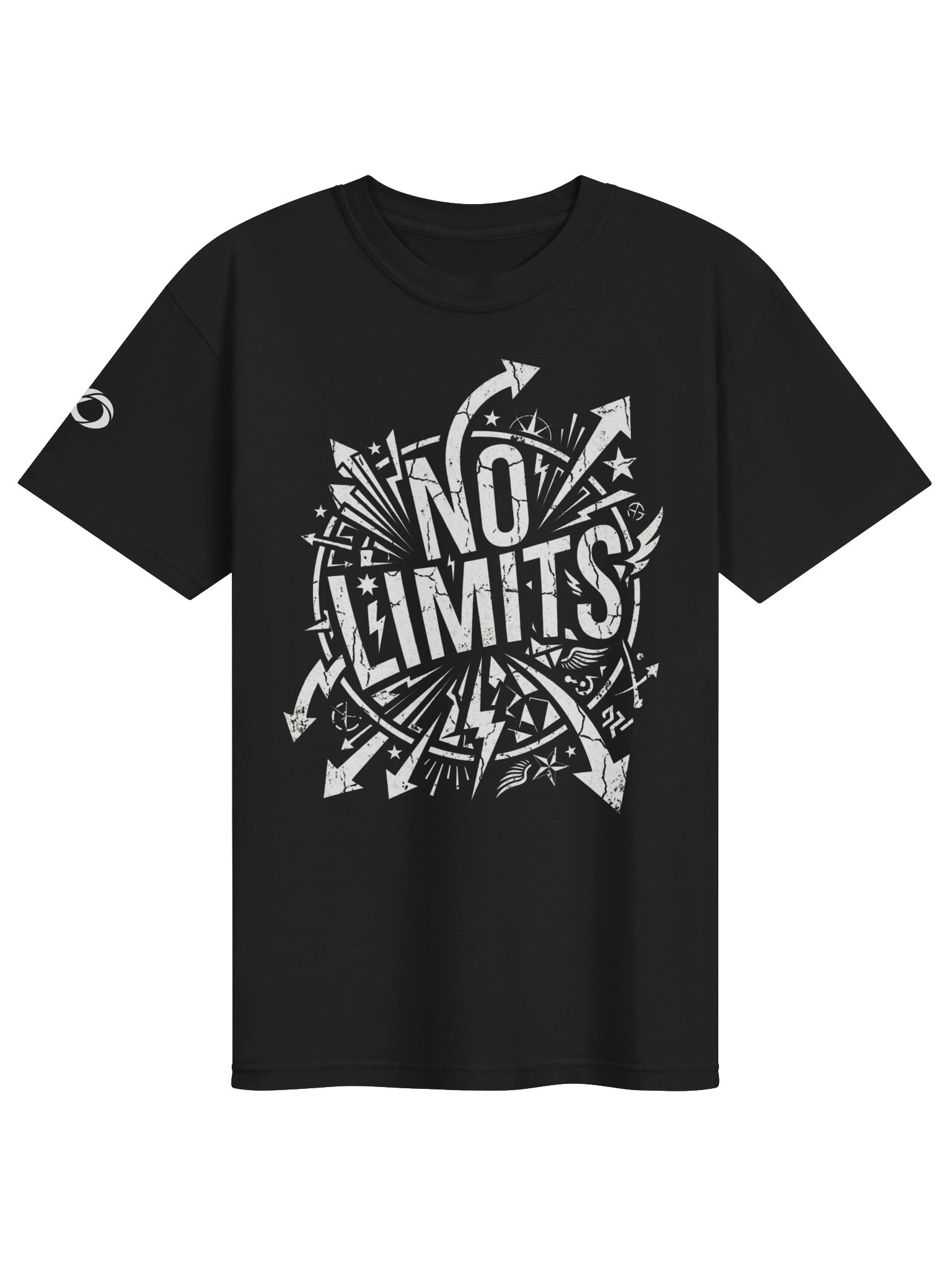 No Limits — Explosive Arrow Typography Tee product image (1)