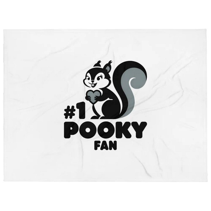 Ultra soft and plushy blanket: #1n Pooky Fan 20's animation X stencil arf product image (2)