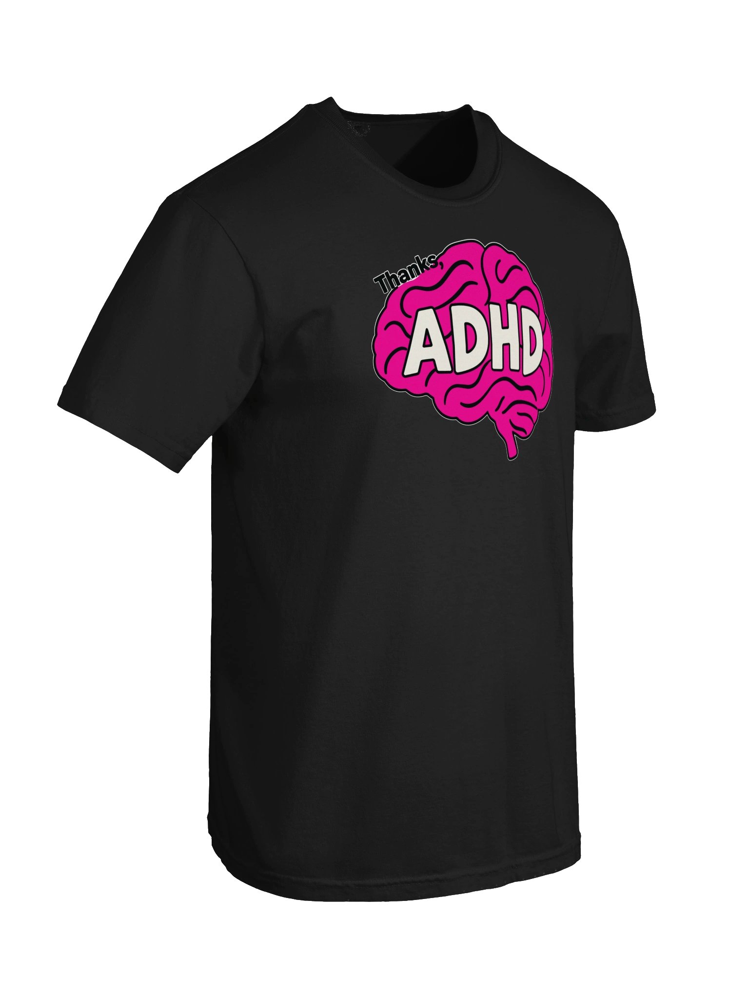 Thanks, ADHD Pink Brain Tee product image (41)