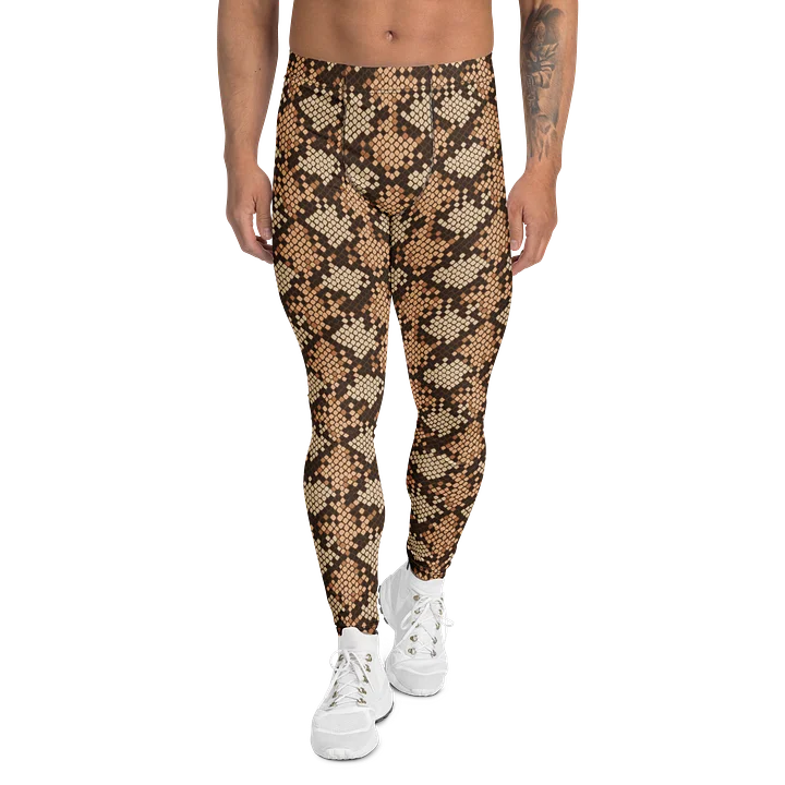 Comfortable Men's Leggings with Bold Snake Print product image (1)