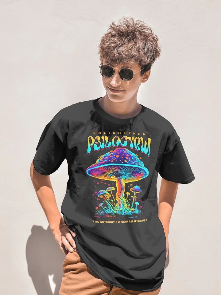 Psychedelic - Enlightened Psilocybin - Mushrooms Heavyweight T-Shirt product image (1)