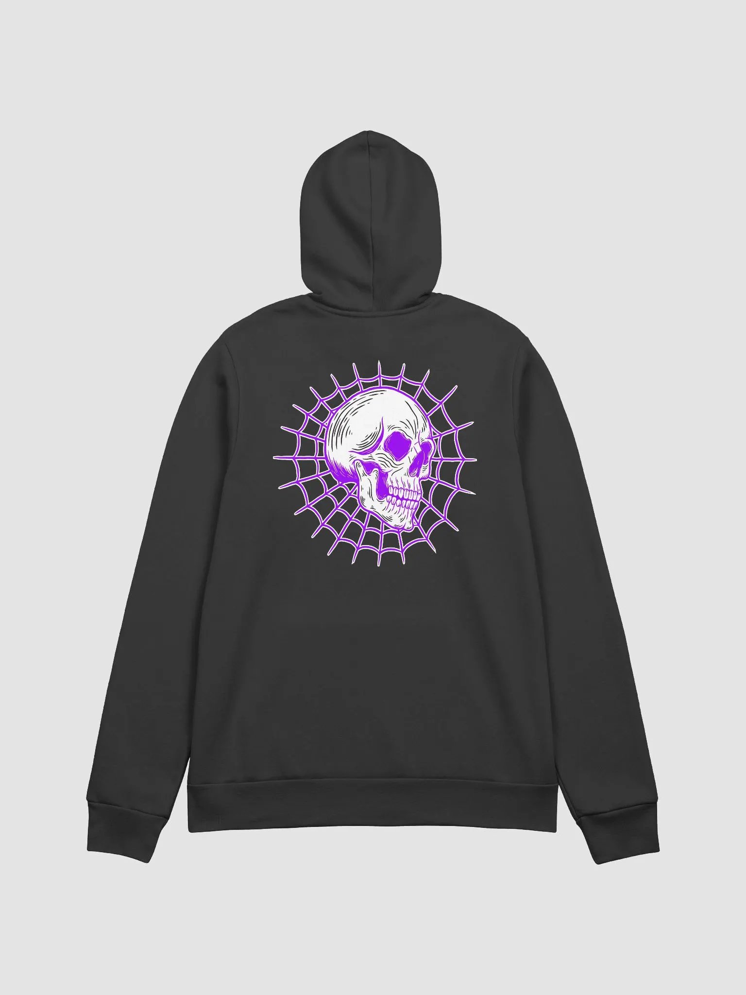 Spider web Skull purple hoodie product image (5)