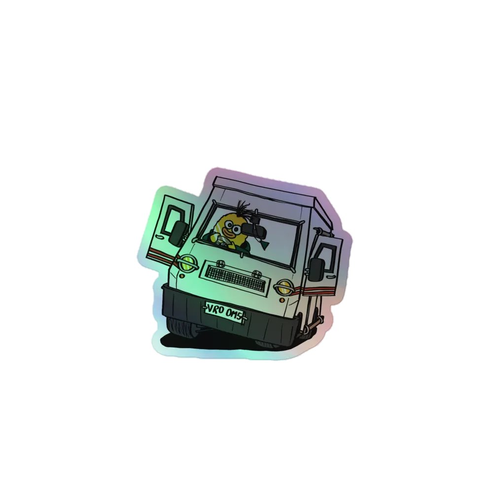 Holographic Wheelie Van sticker! product image (4)