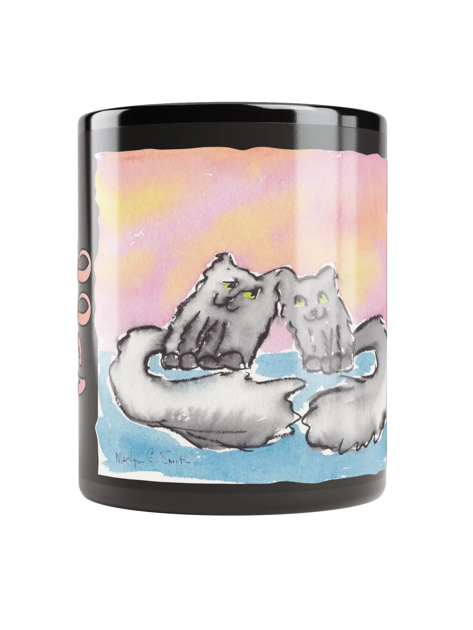Best Friends Forever - bff – Kitty Mug - Black product image (1)