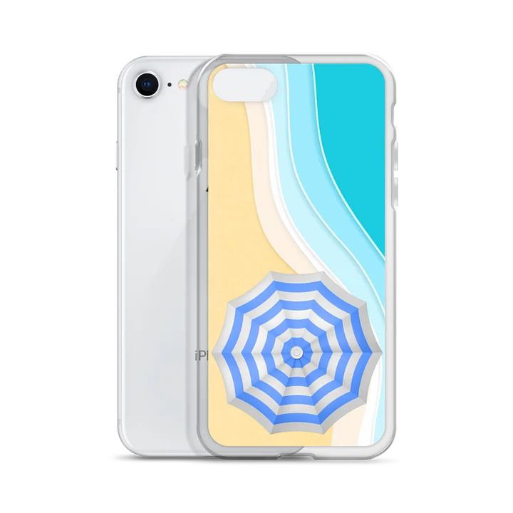 Beach Umbrella Clear iPhone Case product image (55)