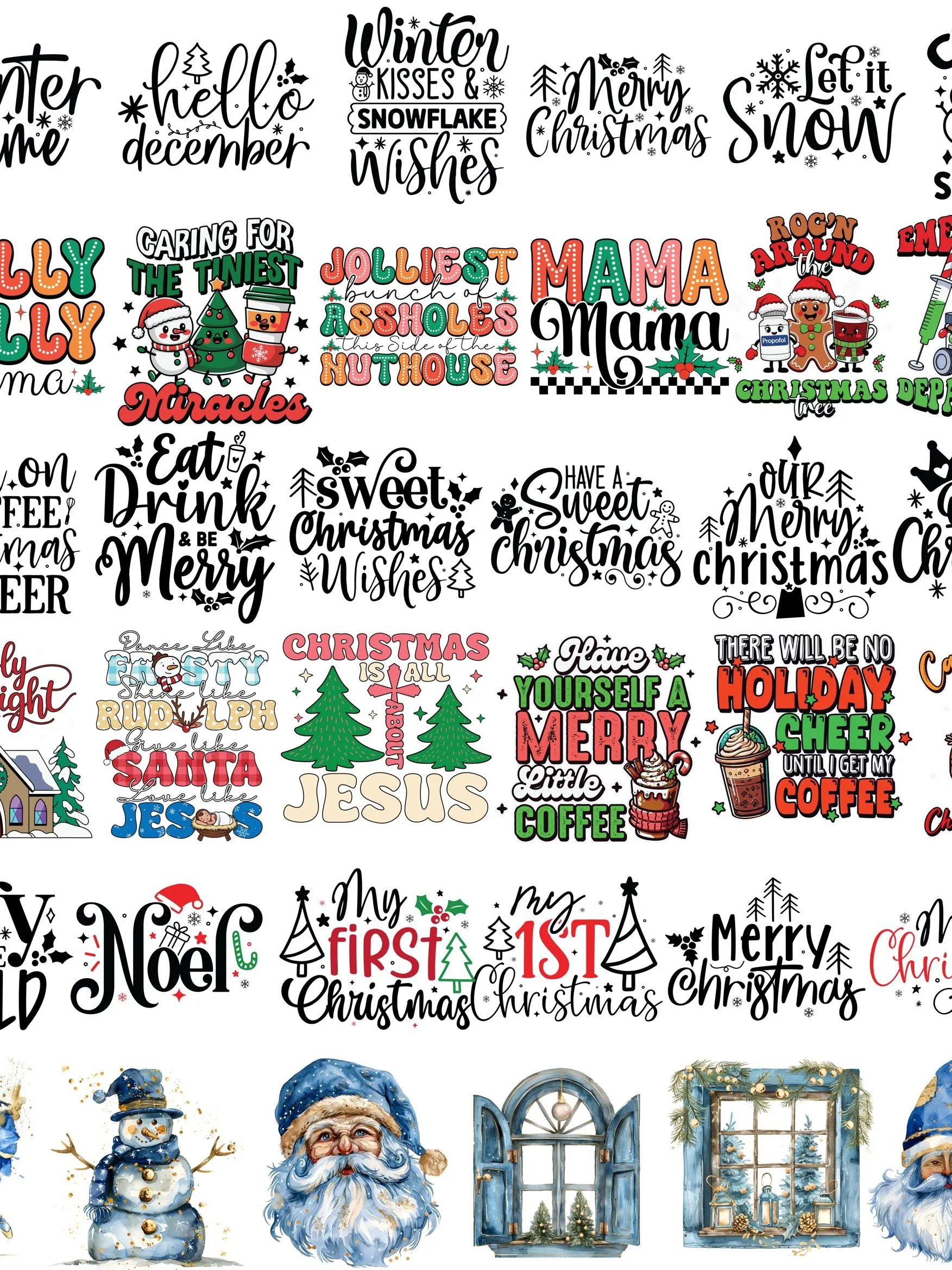 CHRISTMAS SVG Bundle Merry Christmas SVG Reindeer Svg Christmas ClipArt png product image (3)