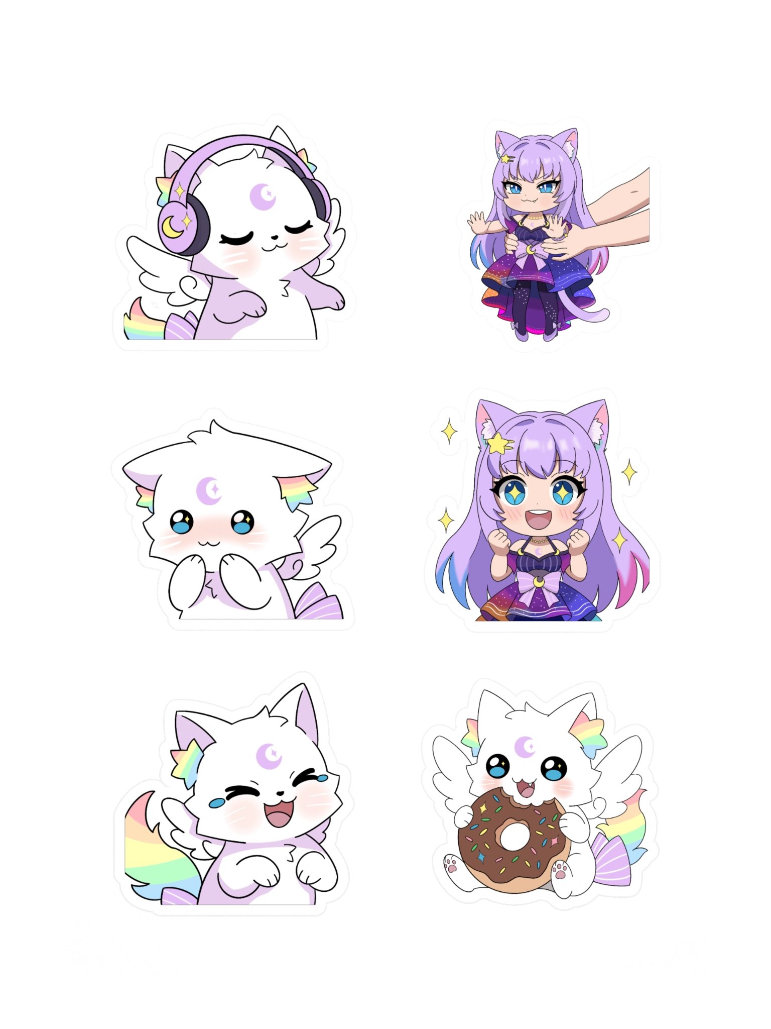 6 Cat Sticker Sheet product image (3)
