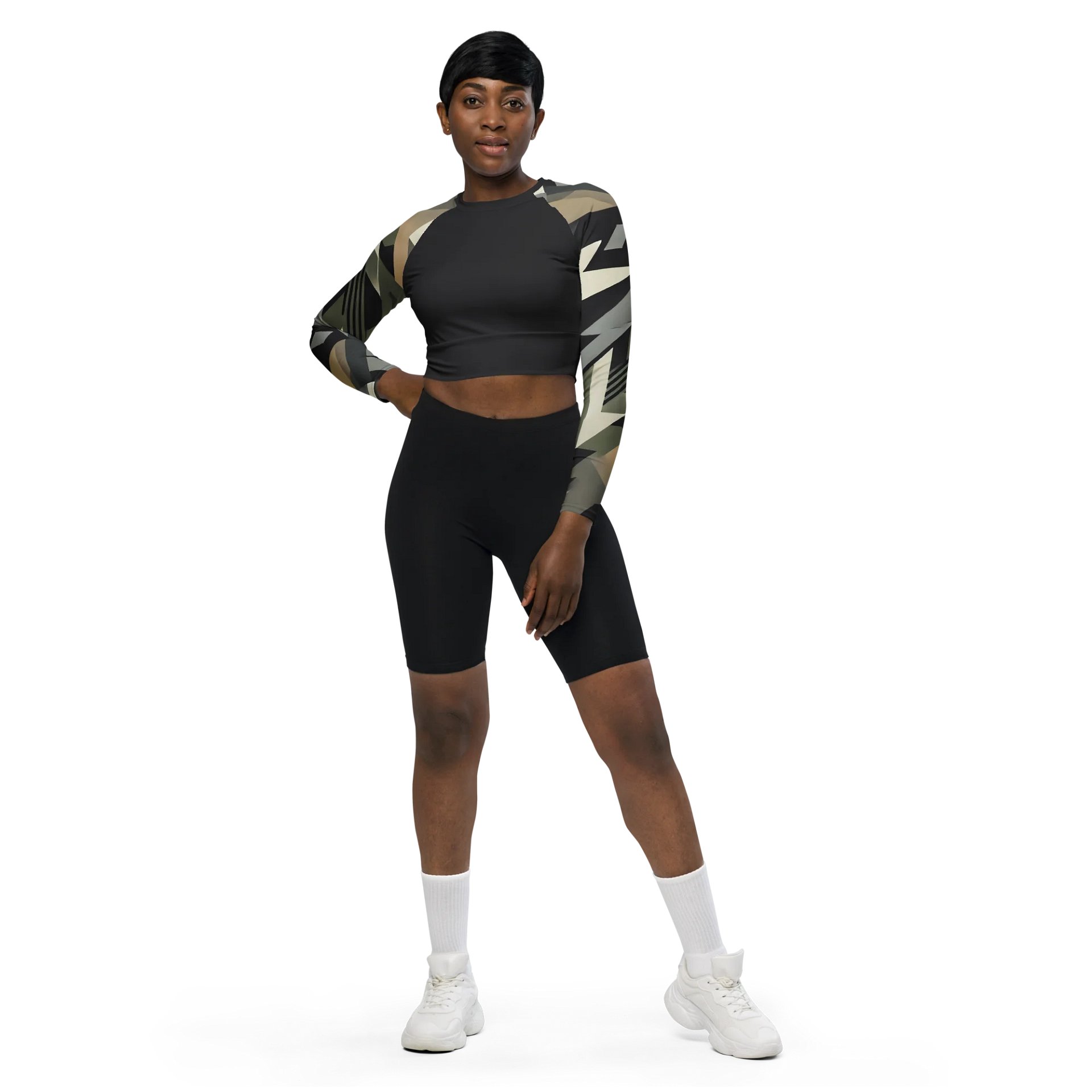 The Carmen Cropped Rash Guard product image (1)
