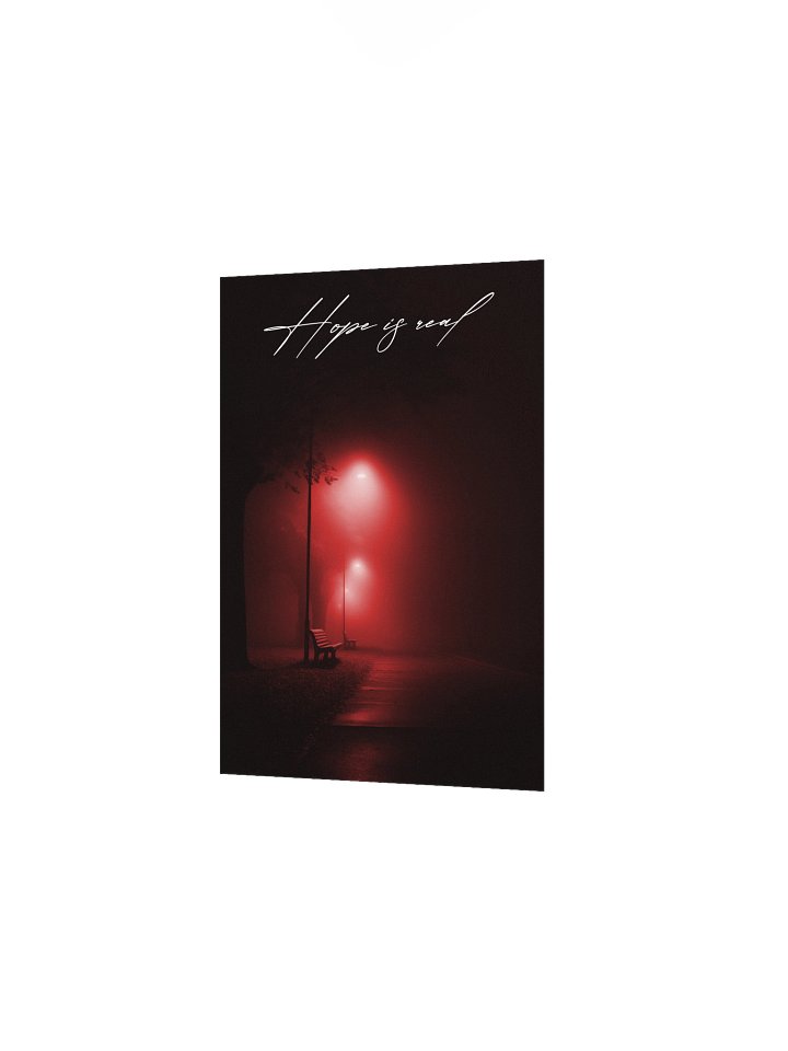 "Hope is real" Handwritten Matte Poster product image (8)