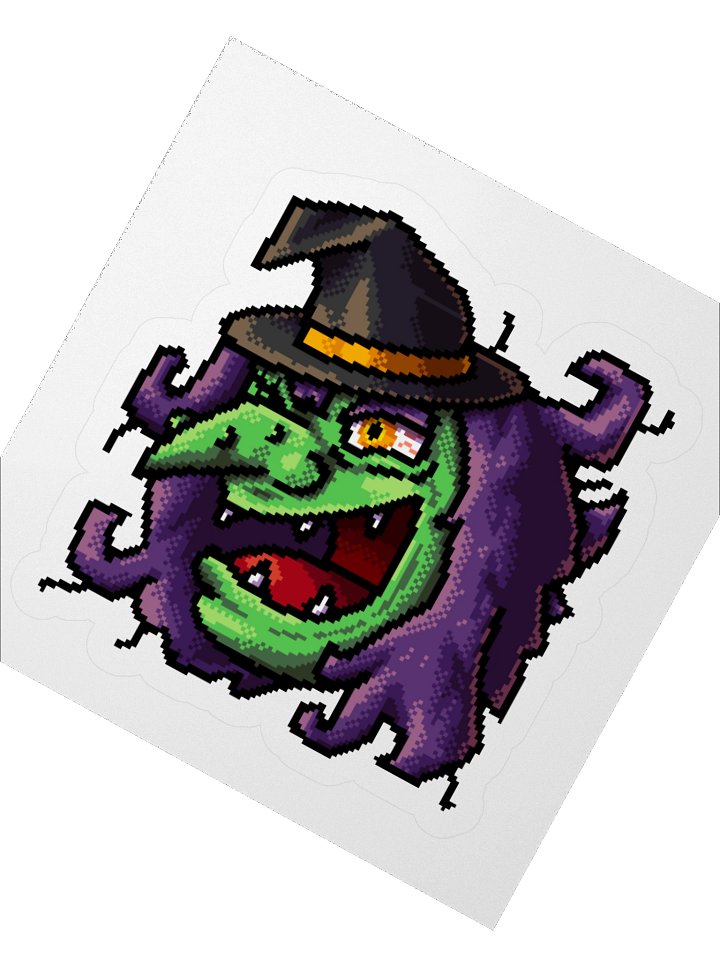 Pixel Witch Sticker product image (5)
