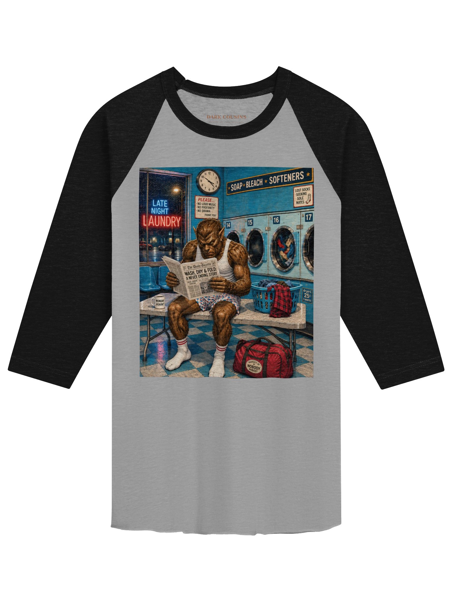 Late Night Laundry Raglan product image (1)