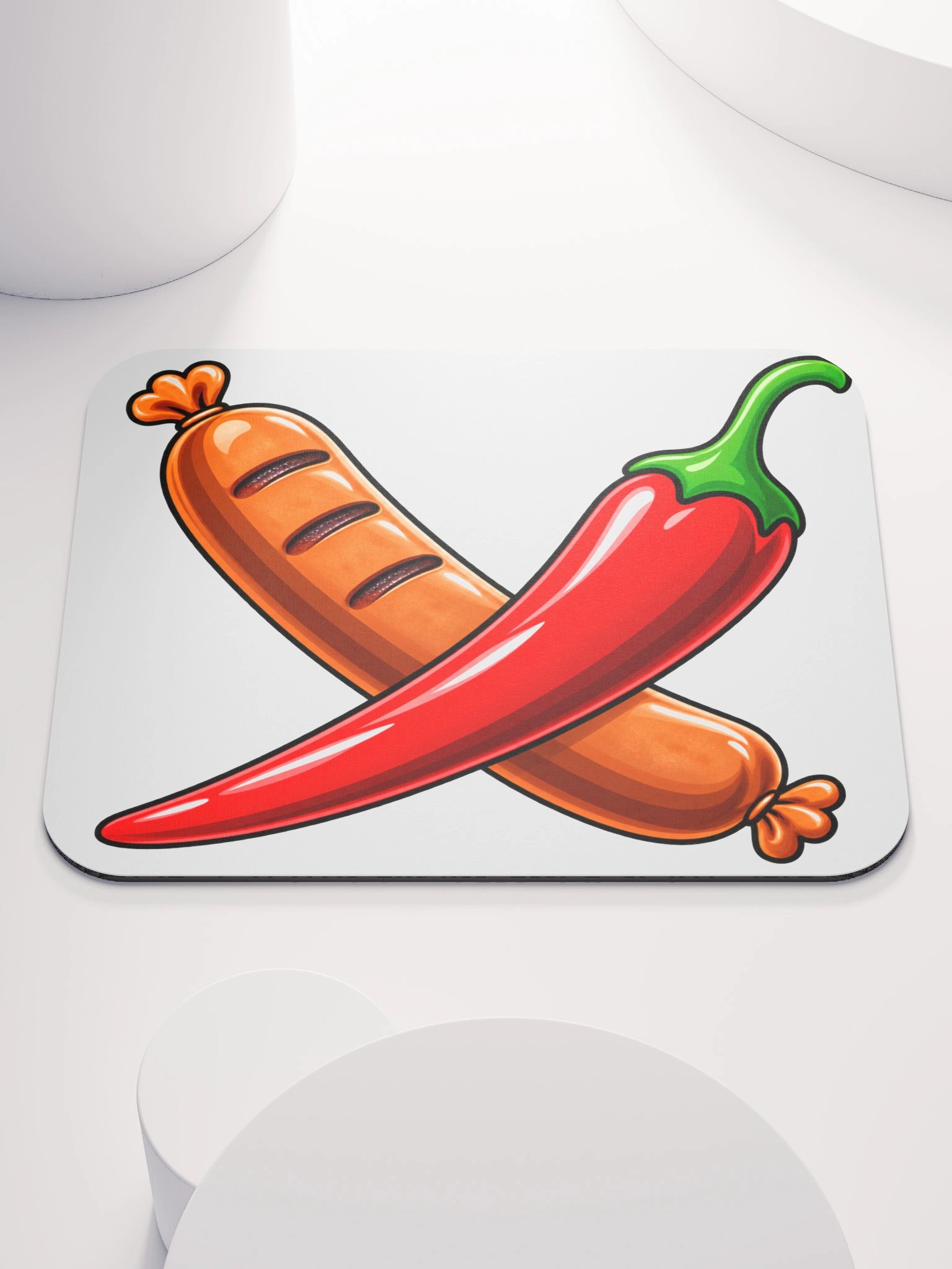 Larry & Sally Mouse Pad – Sausage & Peppers Edition product image (1)
