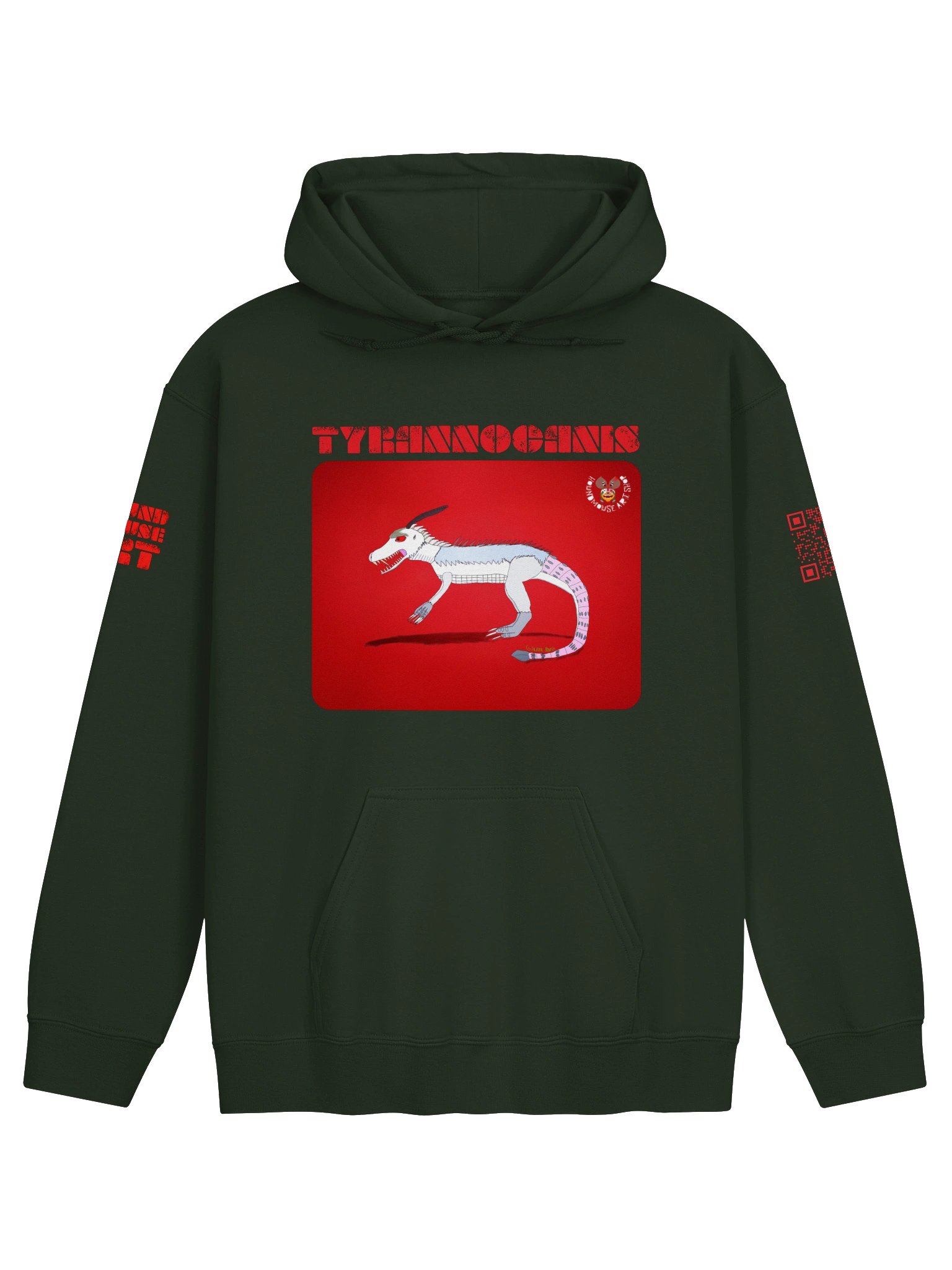TYRANNOCANIS Red Monster Graphic Hoodie product image (1)