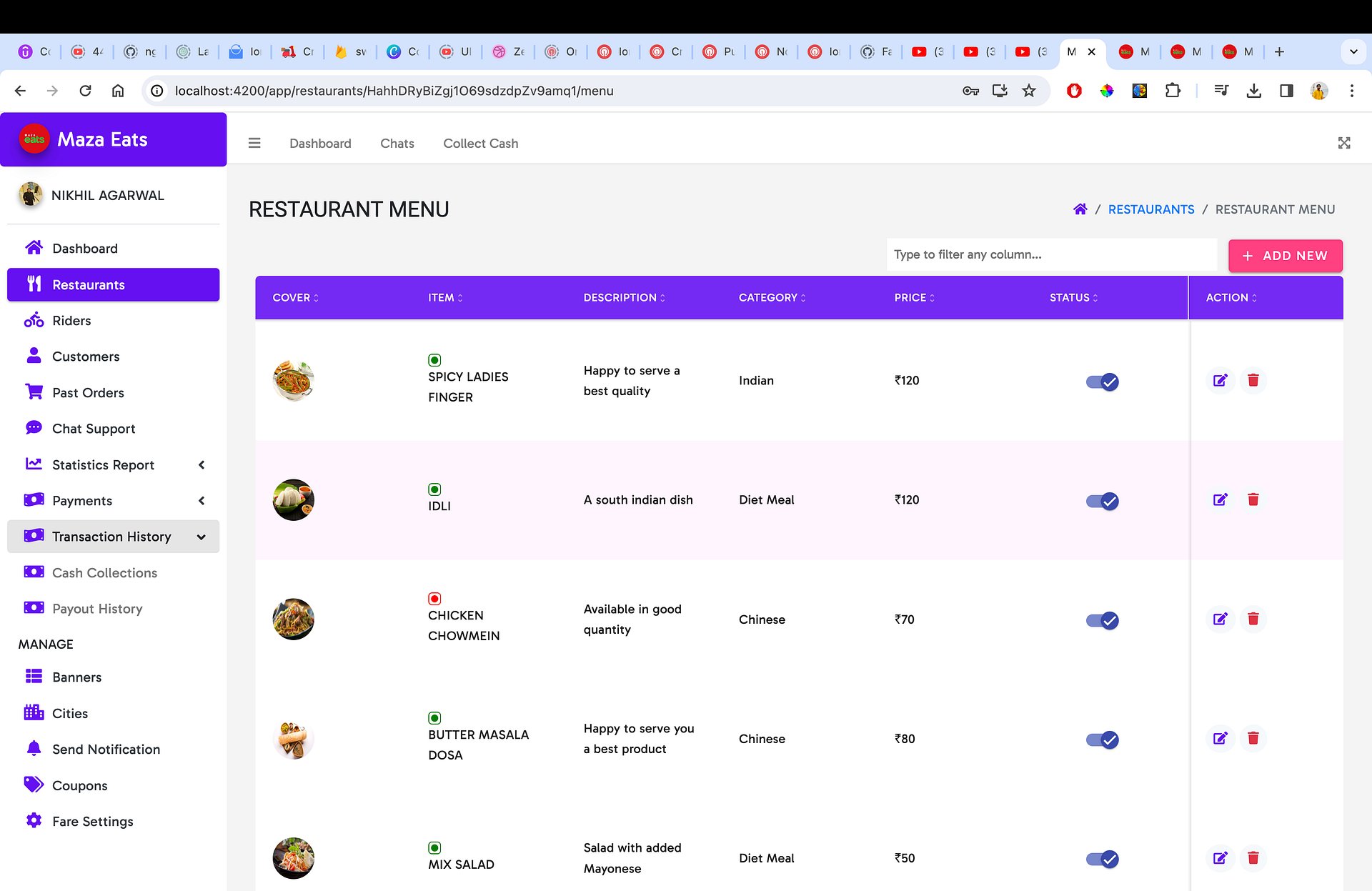 Ionic 8+ Food Delivery Apps, Angular 17+ Admin Panel with Firebase product image (3)