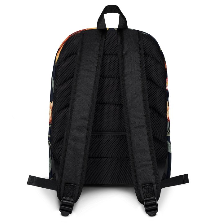 Dark Floral Backpack – Stylish Botanical Carryall for Everyday Use product image (2)