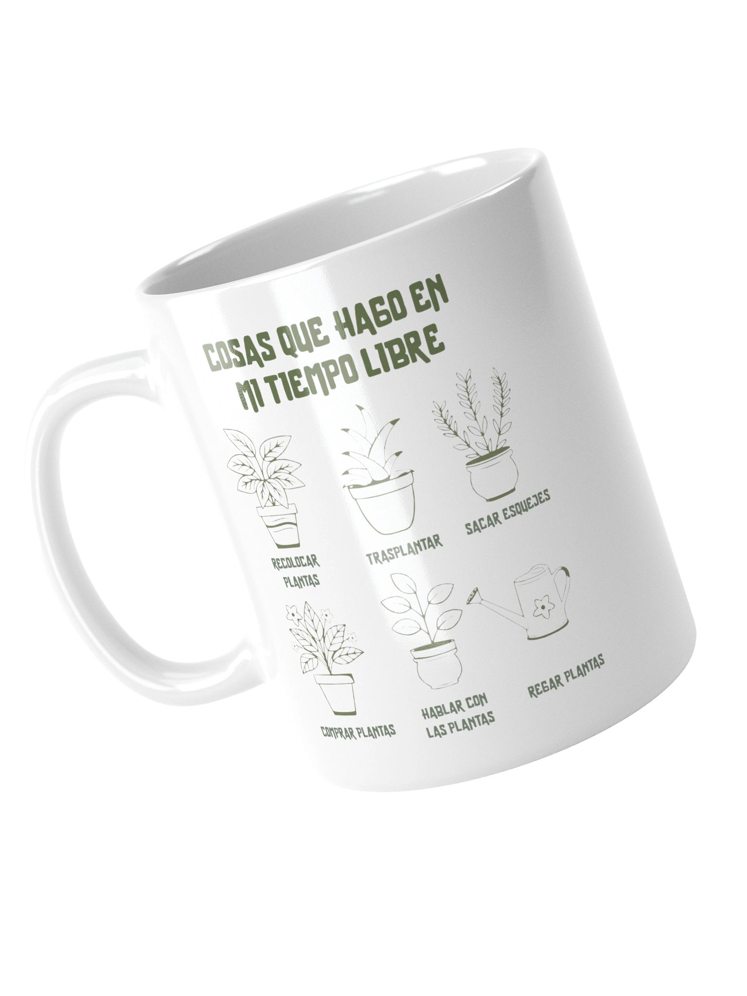 Taza Cosas que Hago en Mi Tiempo Libre | Taza Divertida de Plantas | Regalo Original para Amantes de la Jardinería product image (5)