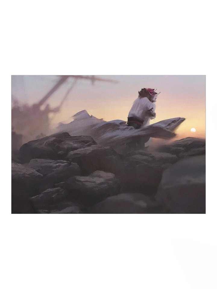 Matte Poster Print - Wolf Hug product image (1)